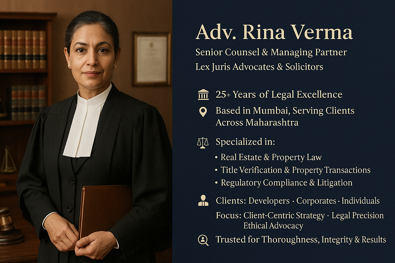 (Sample Booth) Adv. Rina Verma - Lex Juris Advocates  -  Solicitors