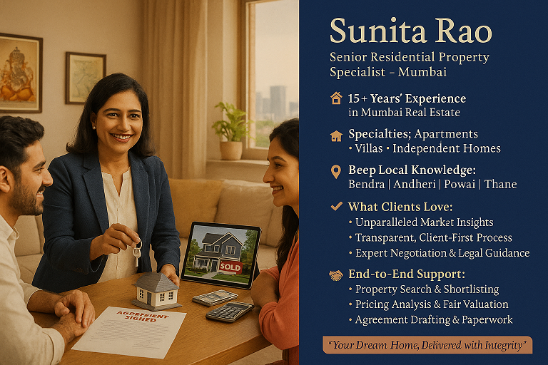 Sample booths(Sunita Rao - Residential Property Specialist)